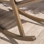 Sedia a dondolo Gus in legno da esterno (set da 2) di Christopher Knight Home