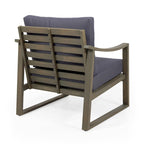 Fauteuil d'extérieur Samwell en bois d'acacia avec coussin de Christopher Knight Home