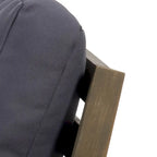 Fauteuil d'extérieur Samwell en bois d'acacia avec coussin de Christopher Knight Home