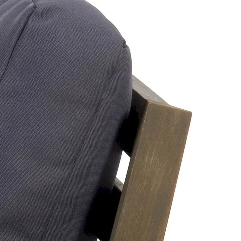 Fauteuil d'extérieur Samwell en bois d'acacia avec coussin de Christopher Knight Home
