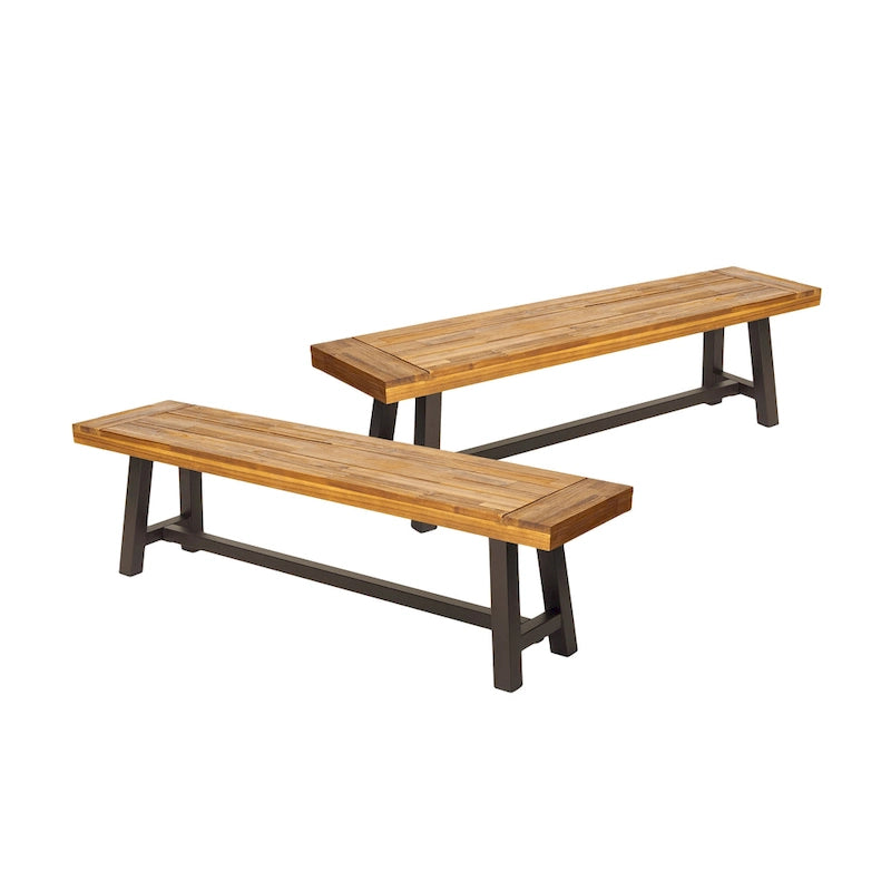 Christopher Knight Home Carlisle Panche da esterno in legno di acacia