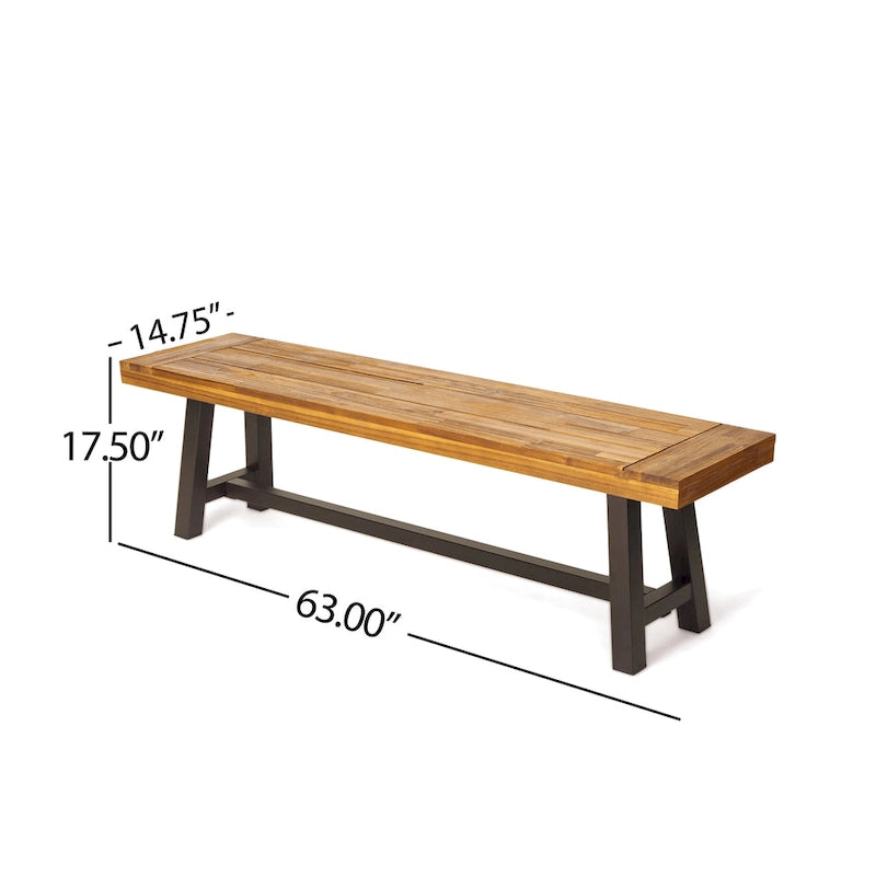 Christopher Knight Home Carlisle Panche da esterno in legno di acacia