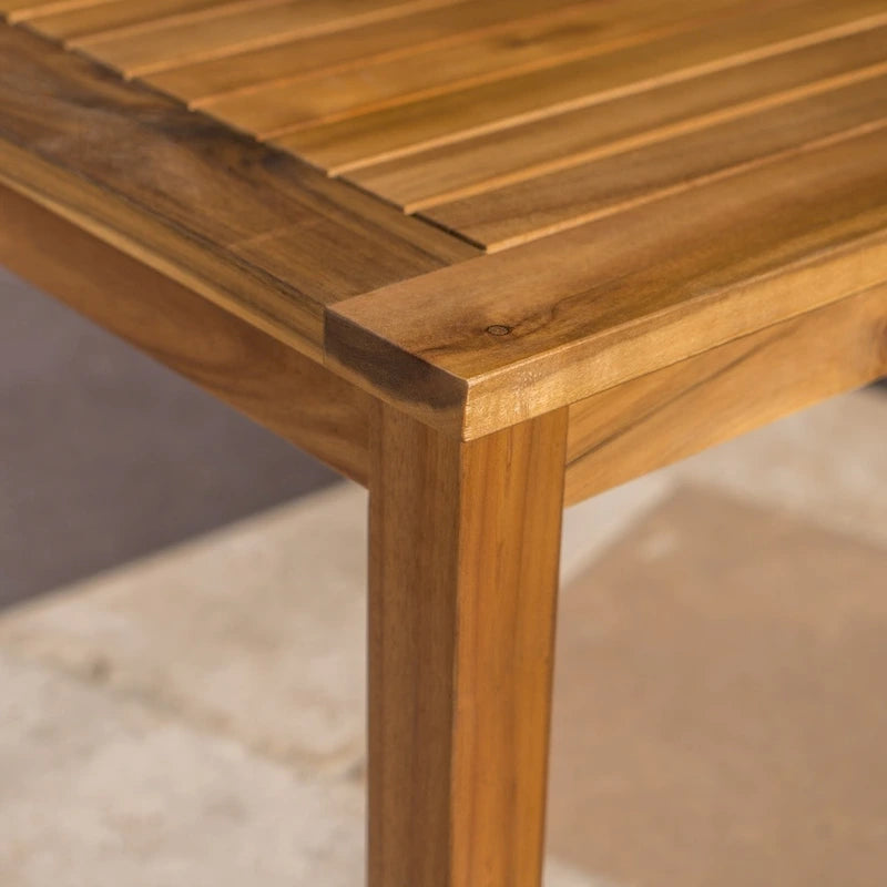 Causeuse et table de jardin en acacia rembourrées Peyton de Christopher Knight Home