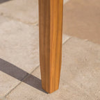 Causeuse et table de jardin en acacia rembourrées Peyton de Christopher Knight Home