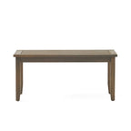Causeuse et table de jardin en acacia rembourrées Peyton de Christopher Knight Home