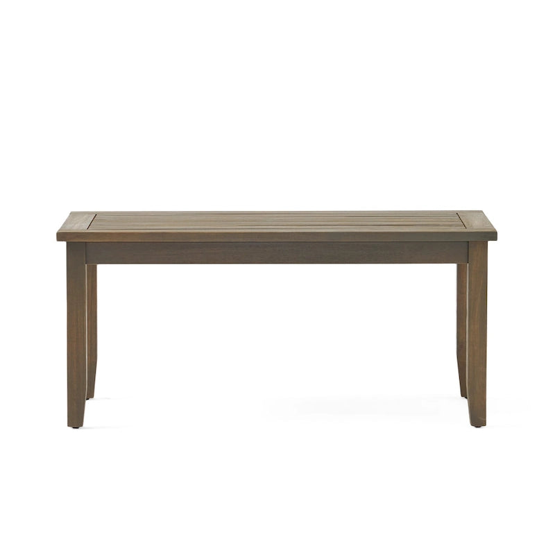 Causeuse et table de jardin en acacia rembourrées Peyton de Christopher Knight Home