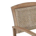 Sedia a dondolo da esterno Welby in legno di acacia e vimini di Christopher Knight Home