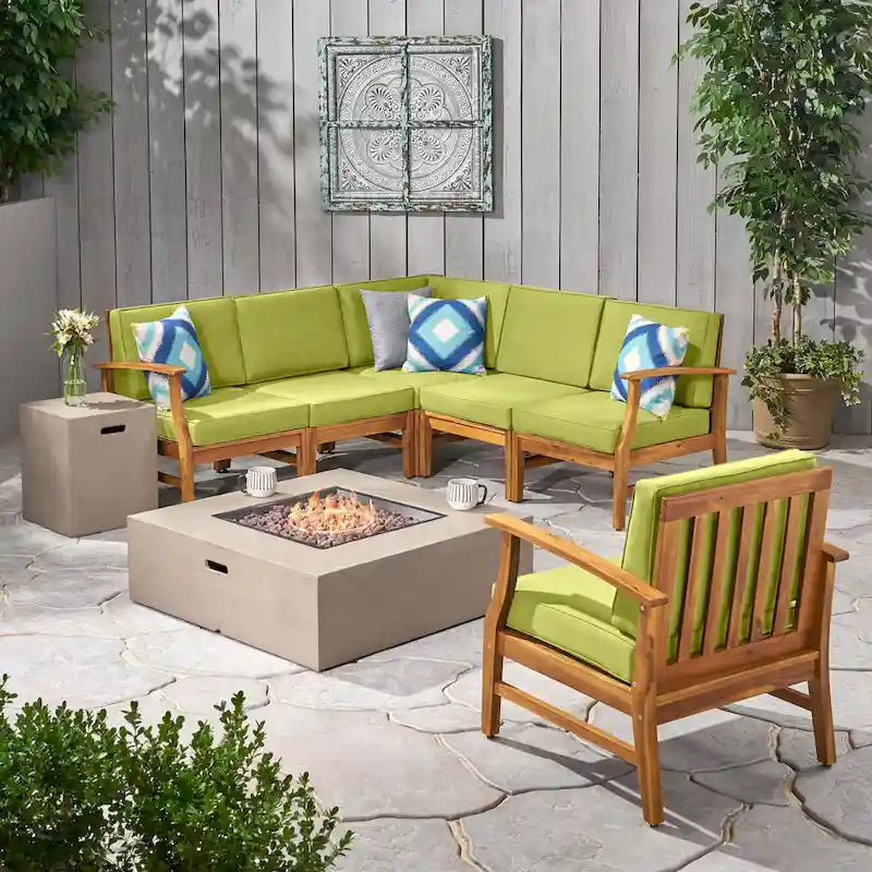Set divano da esterni Illona in acacia di Christopher Knight Home