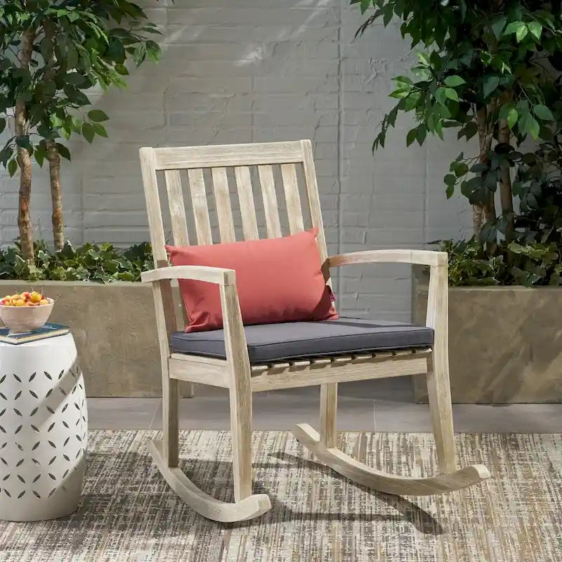 Montrose Traditional Outdoor Acacia Wood Rocking Chair by Christopher Knight Home