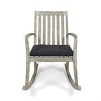Chaise à bascule traditionnelle d'extérieur en bois d'acacia Montrose par Christopher Knight Home