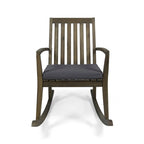 Chaise à bascule traditionnelle d'extérieur en bois d'acacia Montrose par Christopher Knight Home