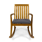 Chaise à bascule traditionnelle d'extérieur en bois d'acacia Montrose par Christopher Knight Home