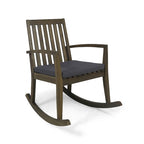 Chaise à bascule traditionnelle d'extérieur en bois d'acacia Montrose par Christopher Knight Home