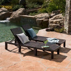 Jamaica Outdoor Chaise Lounges (Set of 2) by Christopher Knight Home
