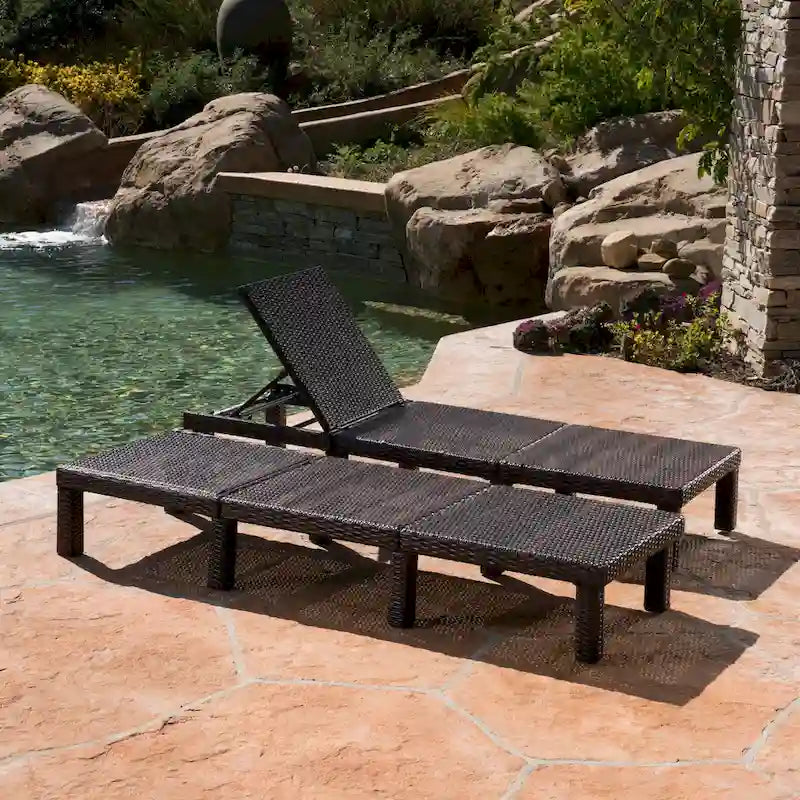 Jamaica Chaise Longue da Esterno (Set di 2) di Christopher Knight Home