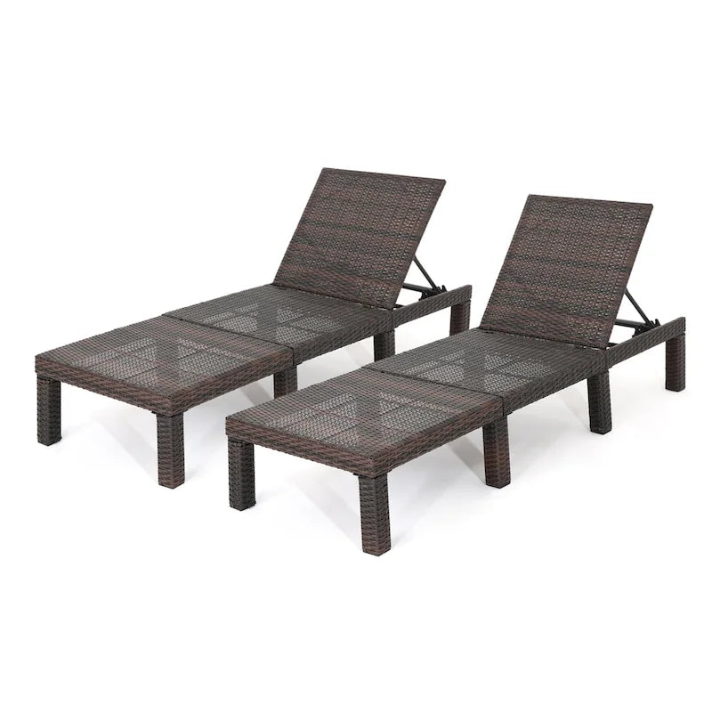 Jamaica Chaise Longue da Esterno (Set di 2) di Christopher Knight Home
