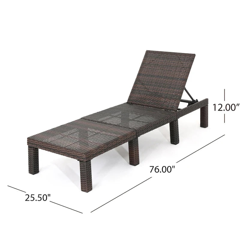 Jamaica Chaise Longue da Esterno (Set di 2) di Christopher Knight Home