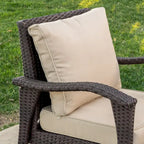 Set da salotto da esterno in vimini a 5 pezzi Honolulu con cuscini di Christopher Knight Home