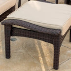 Set da salotto da esterno in vimini a 5 pezzi Honolulu con cuscini di Christopher Knight Home