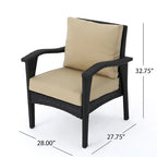 Set da salotto da esterno in vimini a 5 pezzi Honolulu con cuscini di Christopher Knight Home