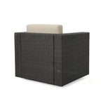 Poltrona girevole Puerta Outdoor in vimini di Christopher Knight Home