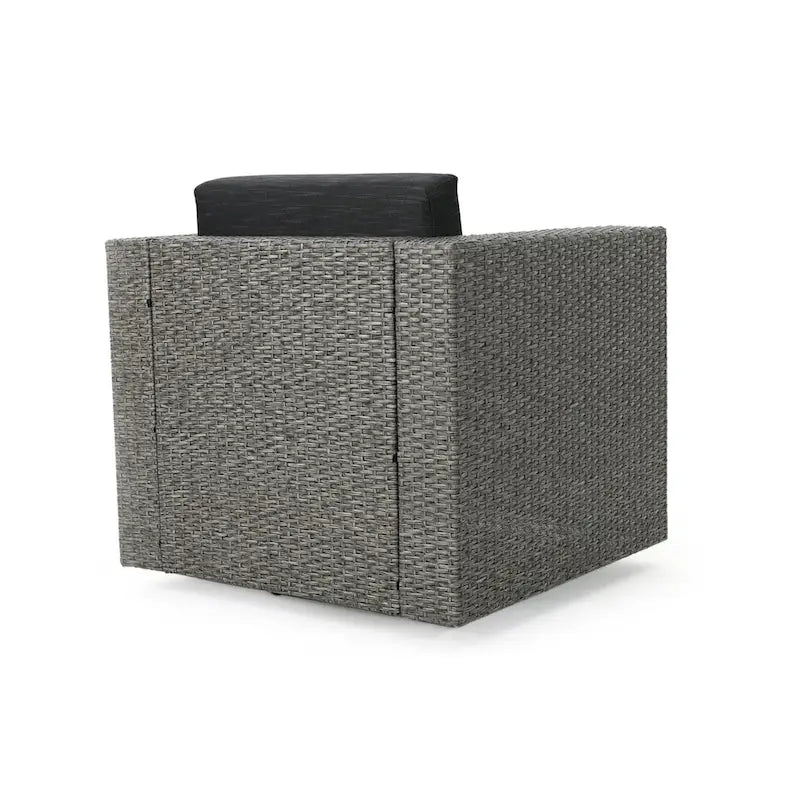 Poltrona girevole Puerta Outdoor in vimini di Christopher Knight Home
