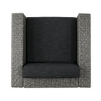 Poltrona girevole Puerta Outdoor in vimini di Christopher Knight Home