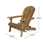 Chaises Adirondack pliantes Bellwood Outdoor en bois d'acacia (lot de 2) par Christopher Knight Home