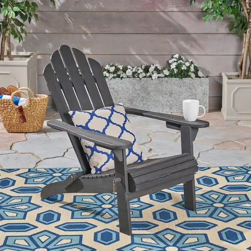Chaise Adirondack pliante Hollywood en acacia par Christopher Knight Home
