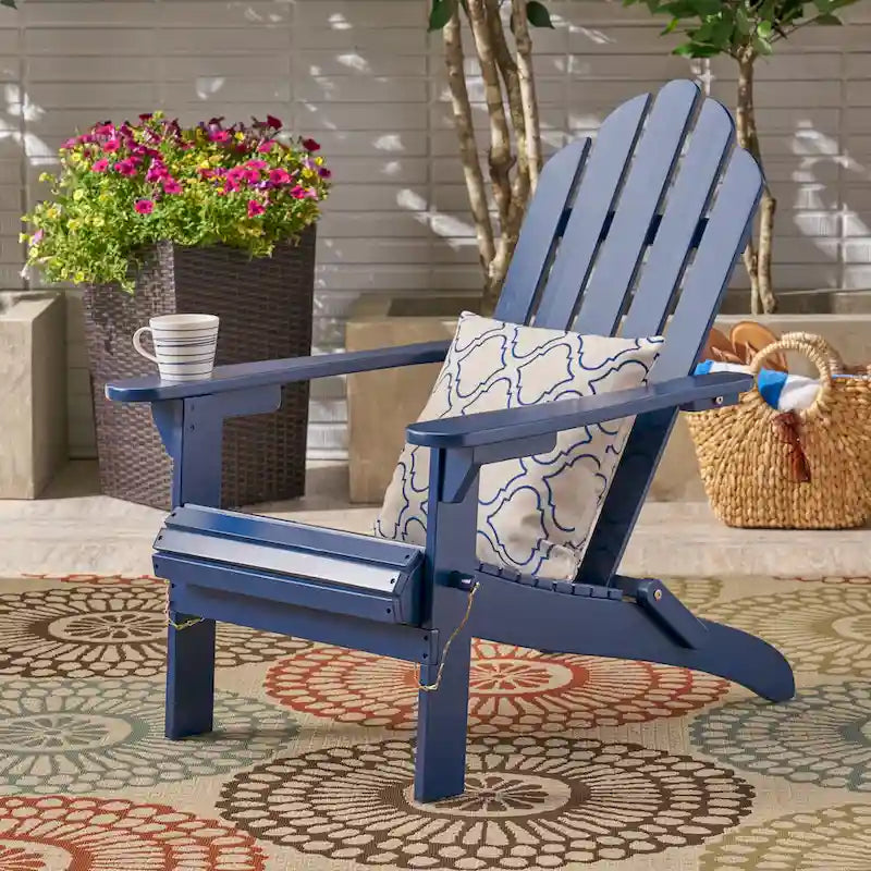 Chaise Adirondack pliante Hollywood en acacia par Christopher Knight Home