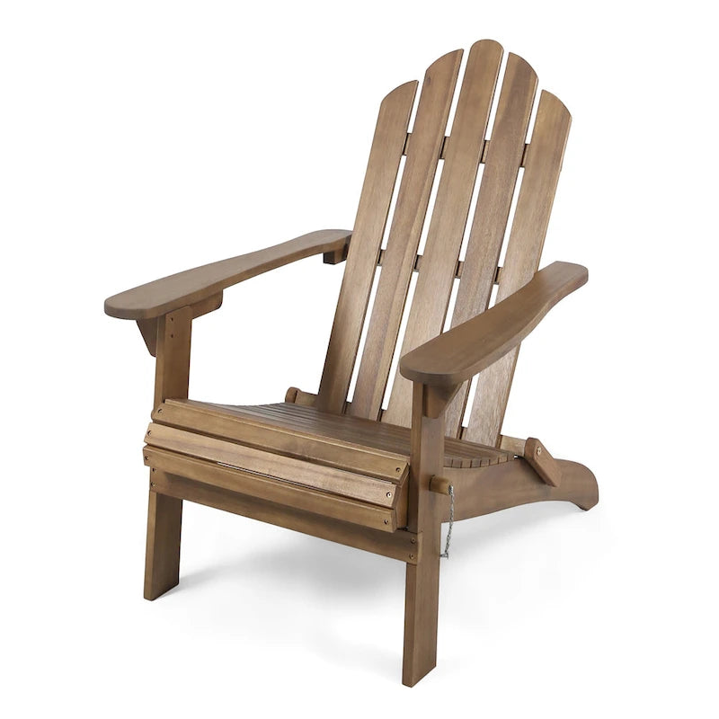 Chaise Adirondack pliante Hollywood en acacia par Christopher Knight Home