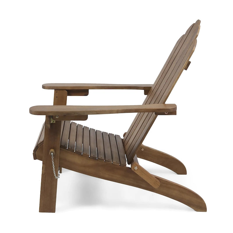 Chaise Adirondack pliante Hollywood en acacia par Christopher Knight Home