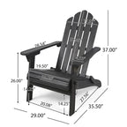 Chaise Adirondack pliante Hollywood en acacia par Christopher Knight Home