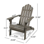 Chaise Adirondack pliante Hollywood en acacia par Christopher Knight Home