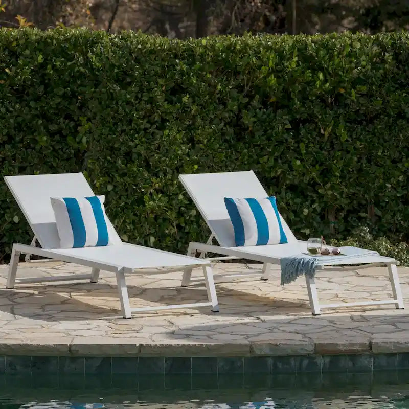 Lettino prendisole in rete Myers (set da 2) di Christopher Knight Home