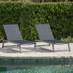 Lettino prendisole in rete Myers (set da 2) di Christopher Knight Home