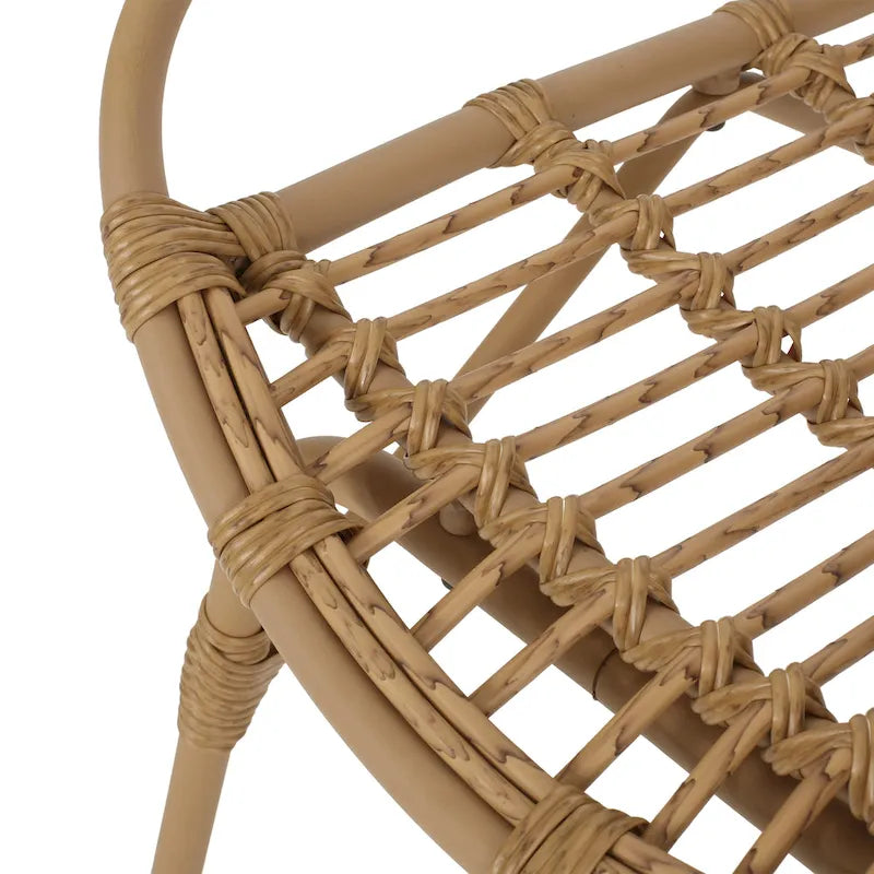 Chaises d'appoint d'extérieur en osier Harlem par Christopher Knight Home