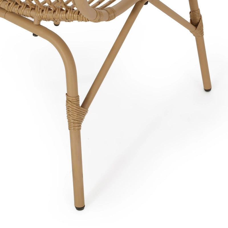 Chaises d'appoint d'extérieur en osier Harlem par Christopher Knight Home