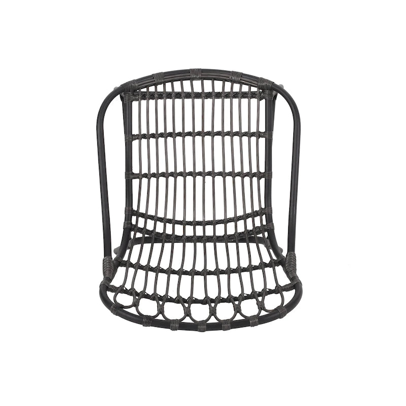 Chaises d'appoint d'extérieur en osier Harlem par Christopher Knight Home