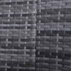Outsunny Set 4 Pezzi con Cuscini per Esterno, Divano Rotondo in Rattan O Lettino a Semicerchio con Baldacchino