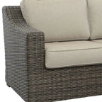 Divano in Rattan Jarrow, Marrone/Grigio