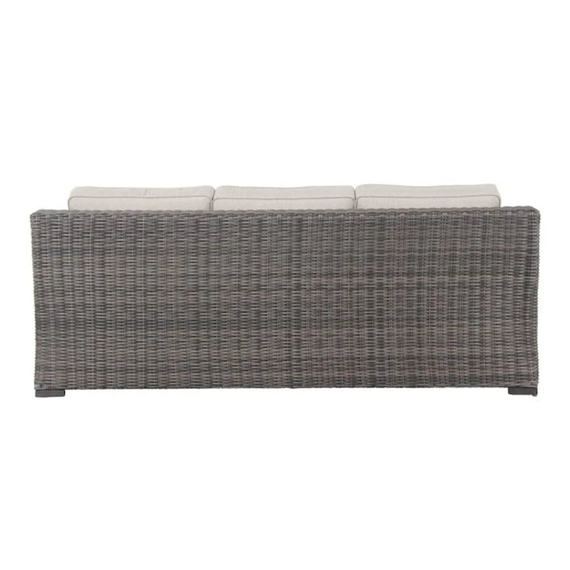 Divano in Rattan Jarrow, Marrone/Grigio