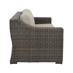 Divano in Rattan Jarrow, Marrone/Grigio