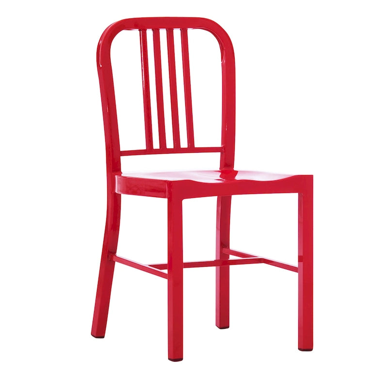 Lot de 2 chaises d'intérieur/extérieur en métal industriel
