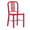 Lot de 2 chaises d'intérieur/extérieur en métal industriel