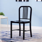 Lot de 2 chaises d'intérieur/extérieur en métal industriel