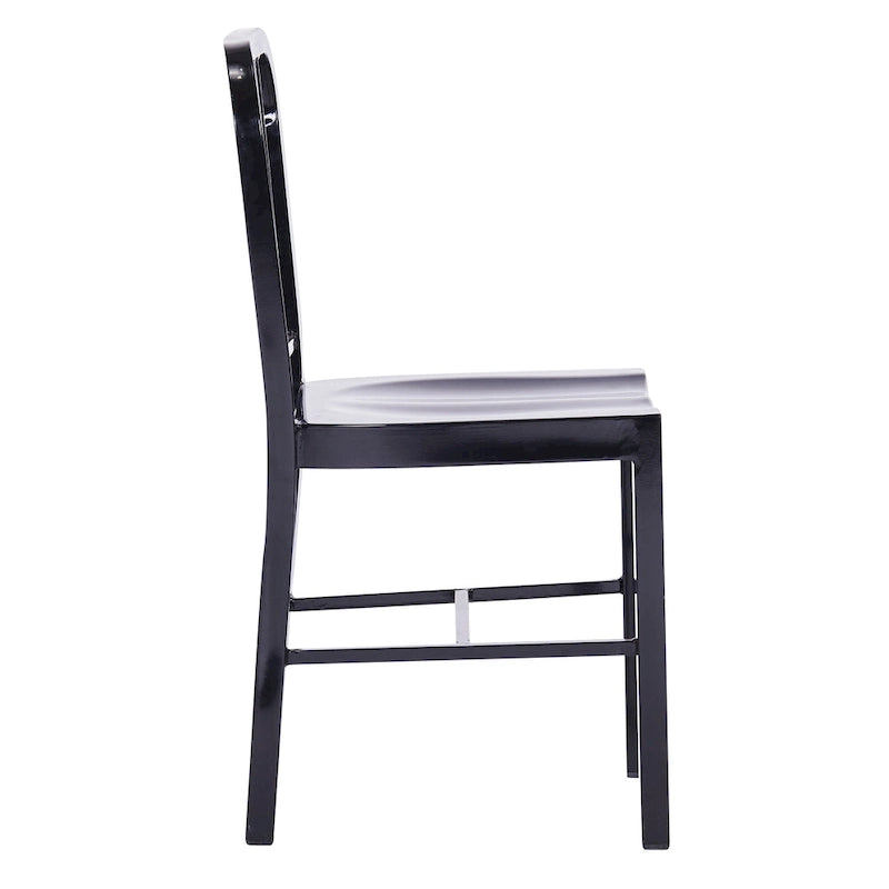 Lot de 2 chaises d'intérieur/extérieur en métal industriel
