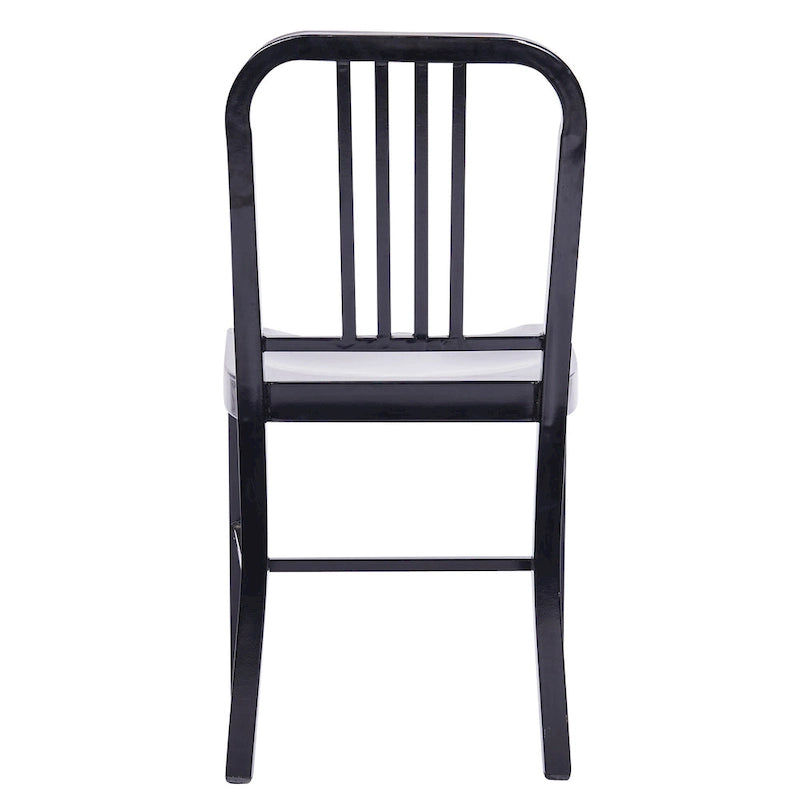 Lot de 2 chaises d'intérieur/extérieur en métal industriel