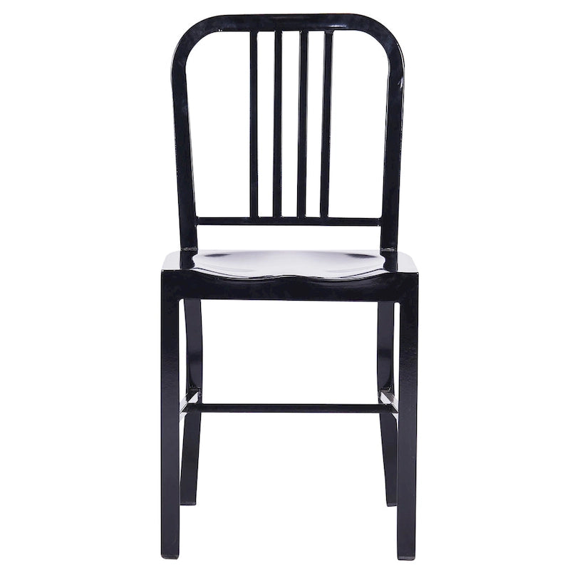 Lot de 2 chaises d'intérieur/extérieur en métal industriel