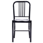 Lot de 2 chaises d'intérieur/extérieur en métal industriel